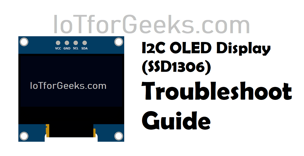 I2C OLED Display Troubleshoot