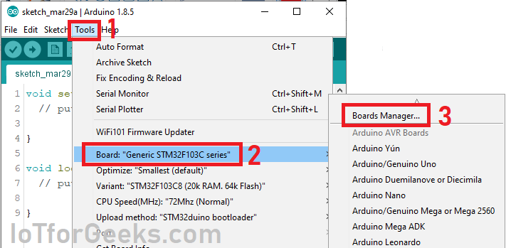 Arduino Board Manager 2