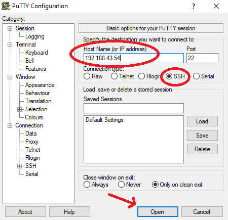 Raspberry Pi Headless Setup with Putty