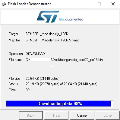 STM32 Flash Loader Demonstrator 4 1